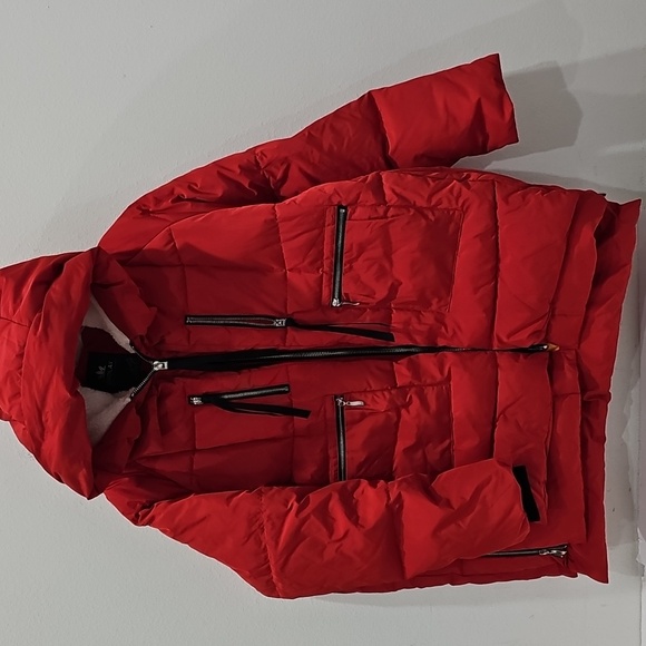 Orolay Down Jacket Red Puffer Size 3X Zipper Hoodie - Picture 3 of 12